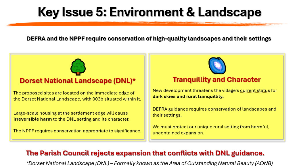 Key Issue 5: Environment & Landscape